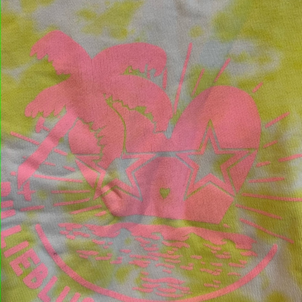 Billieblush Tie-Dye Sweatshirt with Pink Graphic Size 6 - Picture 5 of 6